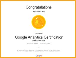 google analytics certification viom institute