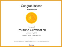 Youtube certification viom institute